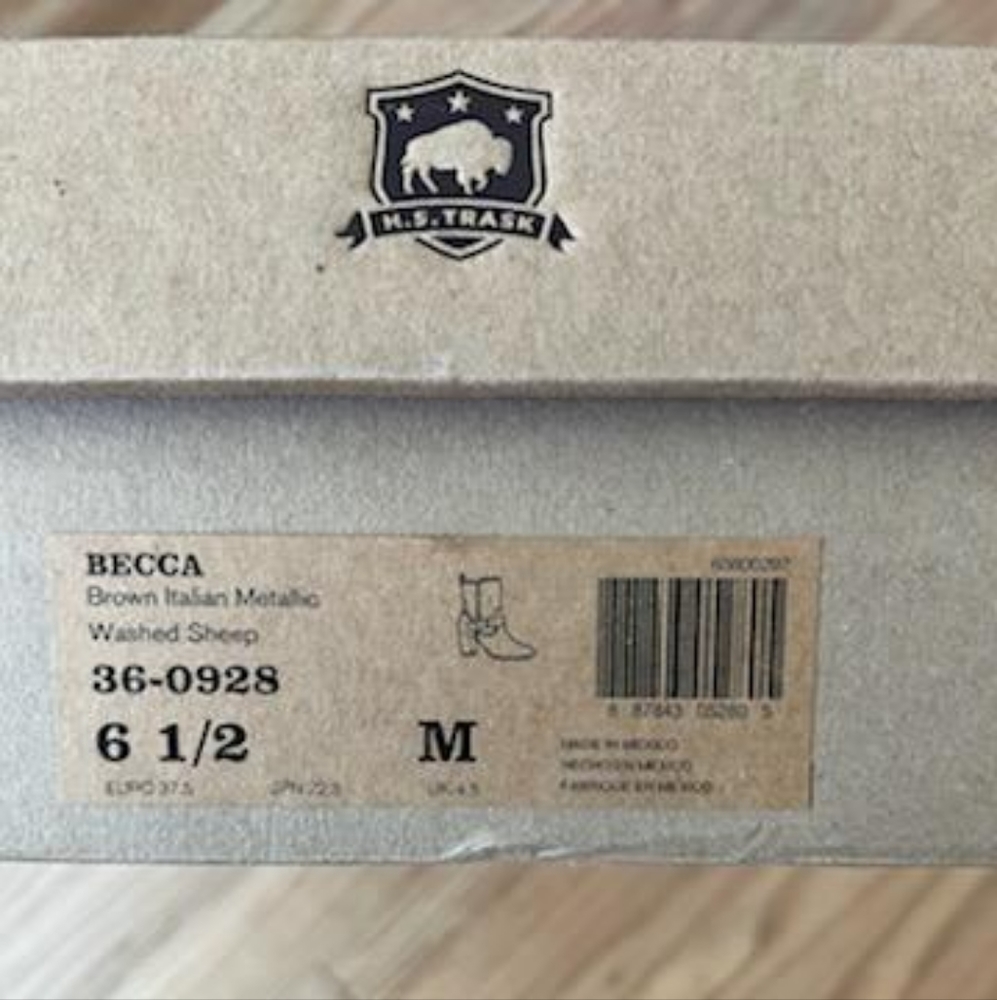 ๐HP๐ฅณ NIB!! Trask Becca Brown Leather Boots - Picture 7 of 9